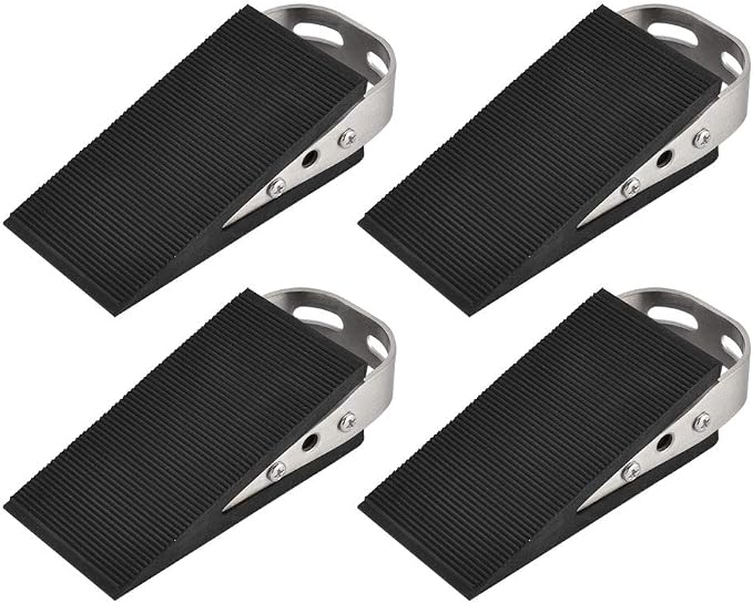 JQK Heavy Duty Door Stopper Rubber Wedge, 304 Stainless Steel Security Door by Homeimprovement