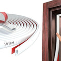White Rubber Weather Stripping Door Seal Strip, D Shape Door Rubber Weather by PUNDIN