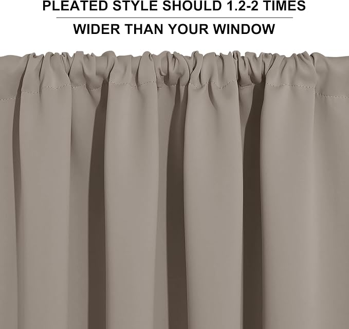 RYB HOME Room Darkening Curtains - Image 5