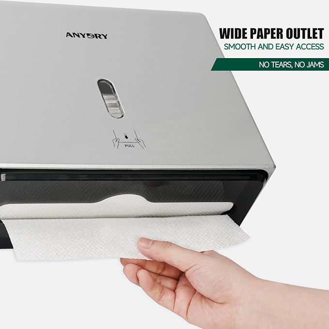 Wall-Mounted Paper Towel Dispenser – Fits Tri-Fold Towels up to 10x3.1 Inches - Image 3