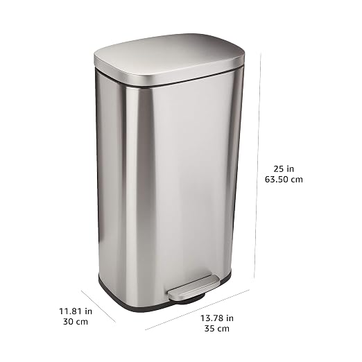 Amazon Basics Smudge Resistant Rectangular Trash Can - Image 4