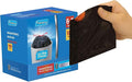 Feisco 6-7 Gallon Black Trash Bag, Medium Drawstring Garbage Bag Trash Can Liner by Feisco