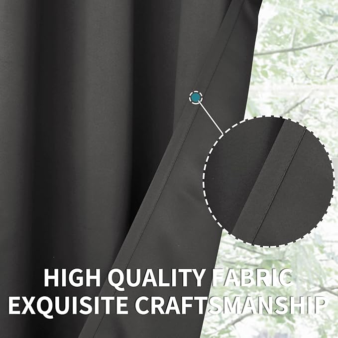 BGment Thermal Blackout Curtains 63 Inches Length - Image 5