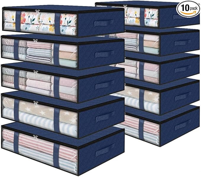 StorageRight Under Bed Storage Bins, Breathable Organizer by StorageRight