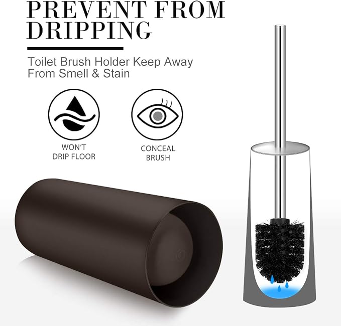 Toilet Brush and Holder, 2 Pack Toilet Brush - Image 5