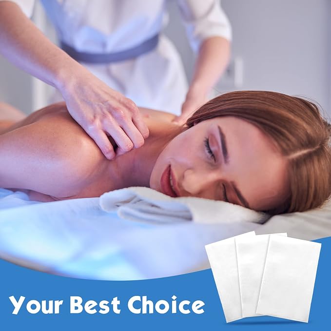 Tegeme 150 Pieces Disposable Massage Table Sheets 31" x 70" Waterproof Bed - Image 4
