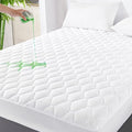 GRT Full Mattress Protector Waterproof, Rayon from Bamboo, Cooling Quilted by GRT