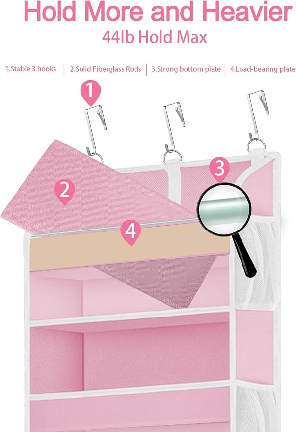 2 Pack Over The Door Storage Organizer - Image 3