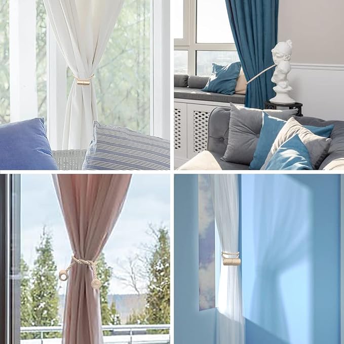 18 Inch Strong Magnetic Curtain Tiebacks, Curtain Holdbacks Modern Upgrade - Image 4