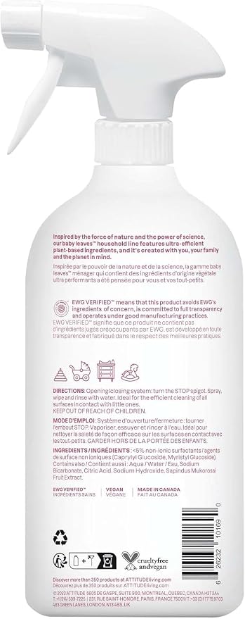 ATTITUDE Toy and Surface Cleaner, EWG Verified Multi-Surface Products, - Image 7