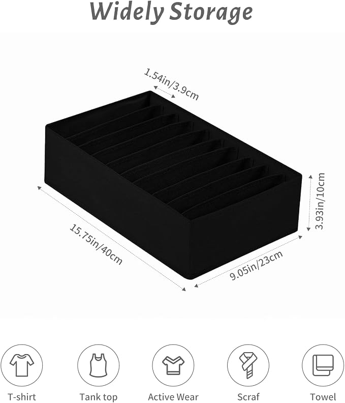 4 Packs T-shirt Drawer Organizers - Image 4