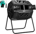 VIVOSUN Outdoor Tumbling Composter Dual Rotating Batch Compost Bin, 43 Gallon by VIVOSUN