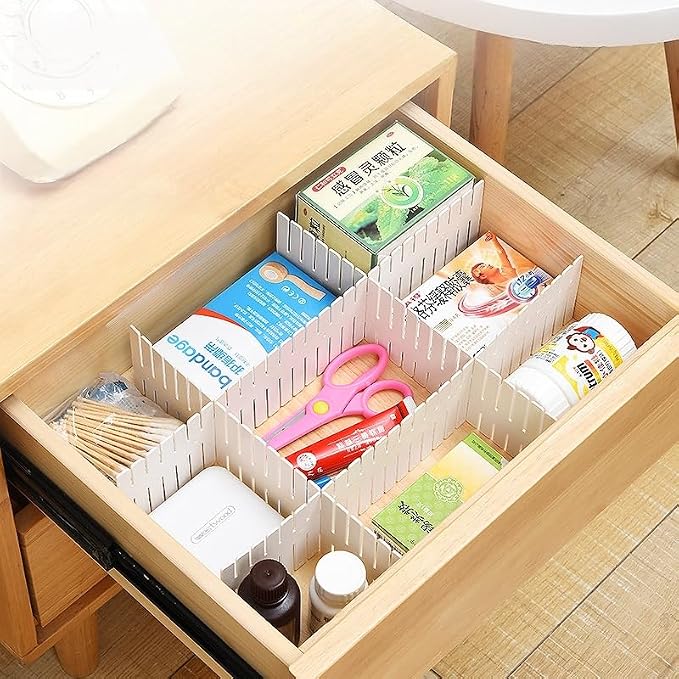 Adjustable Drawer Divider Kit – 8 Pack – DIY Expandable Drawer Organizer - Image 6