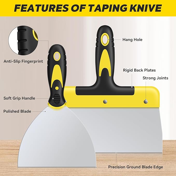 DEKEones Putty Knife Set, Wallpaper Removal and Plaster Scraping - Image 3