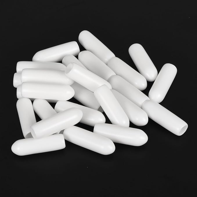 uxcell 20pcs Rubber End Caps 3.5mm ID Vinyl Round End Cap Cover Screw Thread - Image 4