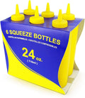New Star Foodservice 26559 Squeeze Bottles, 24 oz by NewStarFoodservice
