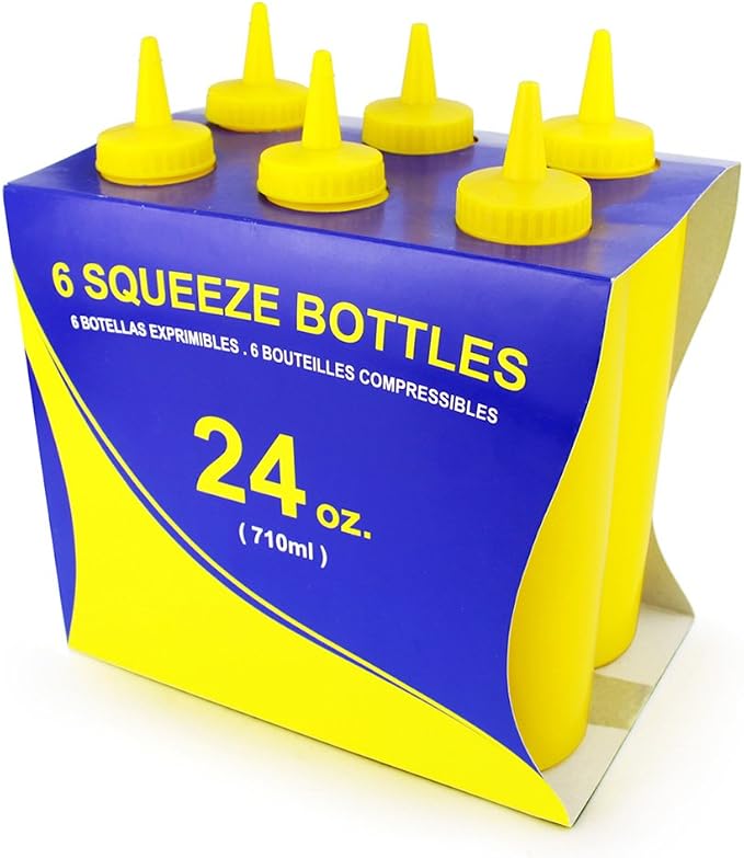 New Star Foodservice 26559 Squeeze Bottles, 24 oz by NewStarFoodservice