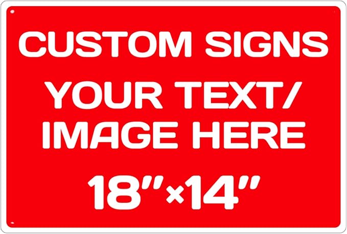 Repaly Personalized signs, Aluminum Weatherproof Metal Sign Multiple Sizes - Image 2
