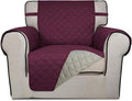 PureFit Reversible Quilted Sofa Cover, Water Resistant Slipcover Furniture by PureFit
