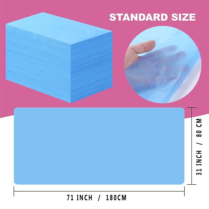 50 Pcs Disposable Bed Sheets 31" x 71" Massage Table Sheets Non Woven Fabric - Image 4