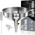Large Stainless Steel Funnel, Walfos Kitchen Funnel by Walfos