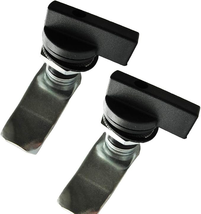 WJSKDQ 2PCS Thumb Operated Offset Thumb Cam Lock Black Cam Lock - Image 7