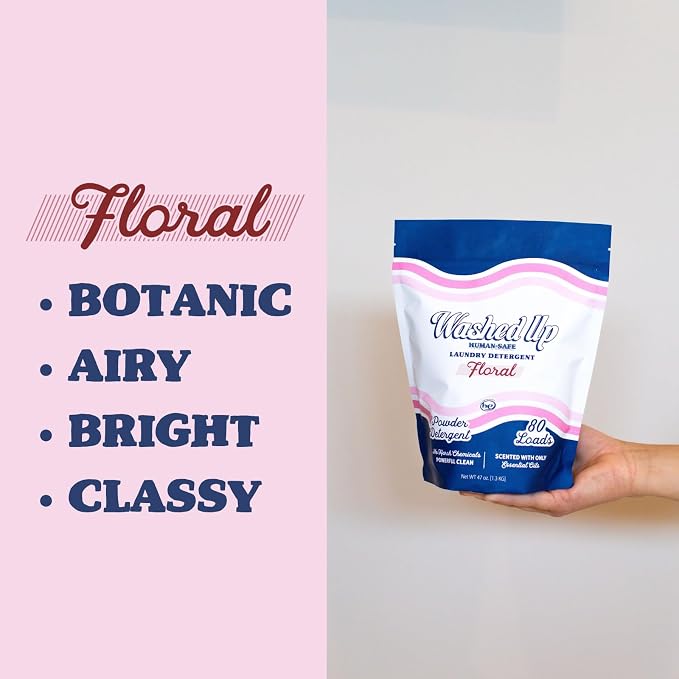 Floral Laundry Detergent Powder | Only 100% Pure Essential Oils | Safe - Image 2