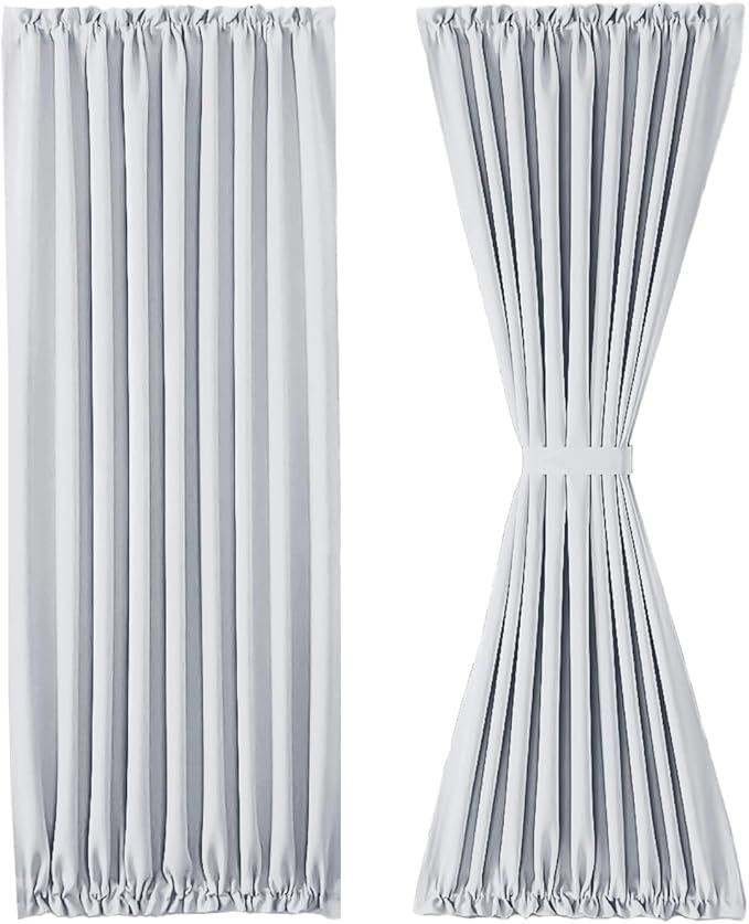 DWCN French Door Curtains – Rod Pocket Thermal Curtain - Image 7