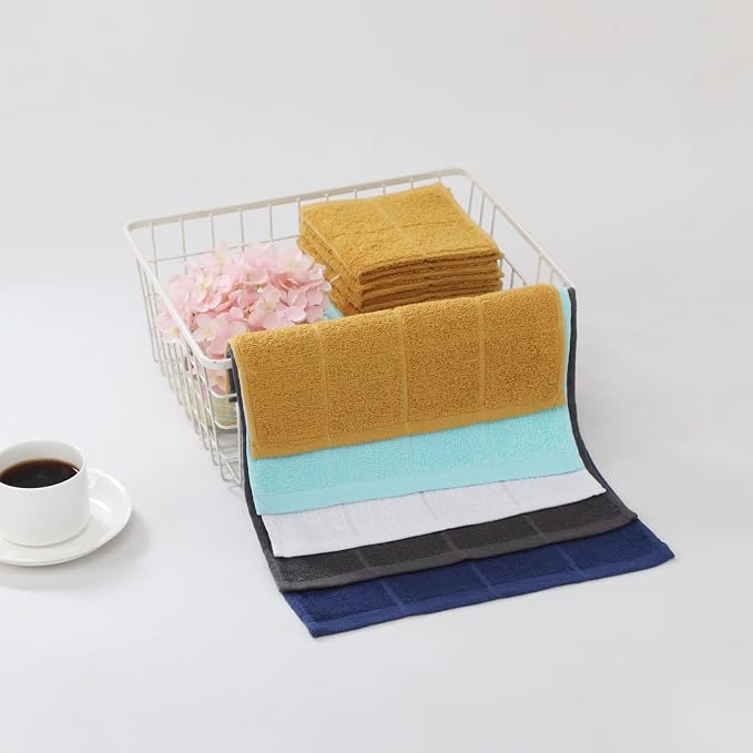 Glynniss Dishcloths Kitchen Highly Absorbent Dish Rags 100% Cotton Dish Cloths - Image 4