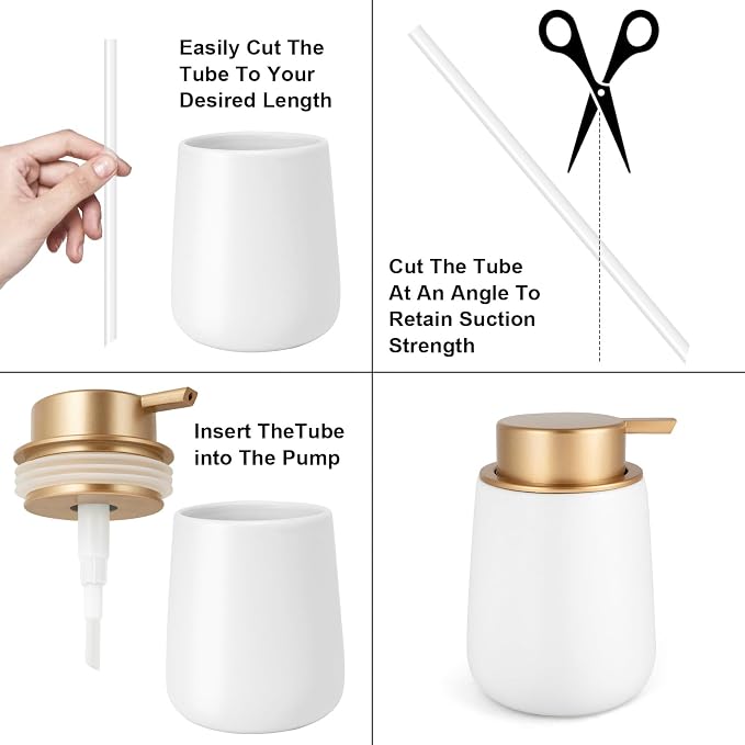 Liquid Soap Dispenser Pump 2pcsHead Replacement Spare Plastic Pump Bathroom - Image 4