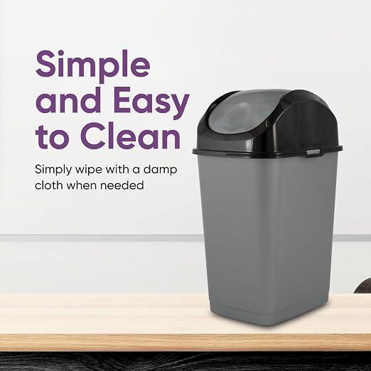 Superio Small 2.5 Gallon Plastic Trash Can - Image 5