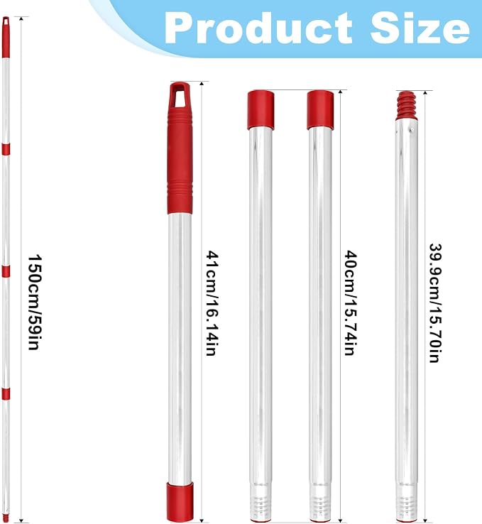 Mop Handle for Ocedar, Spin Mop Replacement Handle Compatible - Image 3