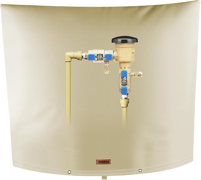 TOHONFOO Backflow Preventer Pipe Insulation Cover by TOHONFOO