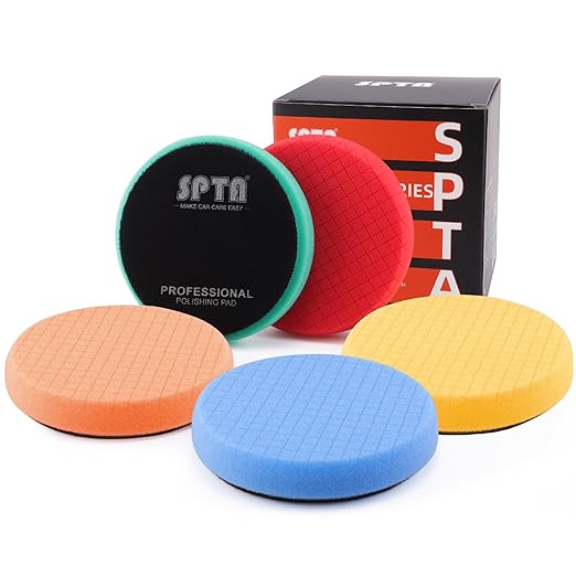 Buffing Polishing Pads, SPTA 5Pc 4.5Inch Face by SPTA