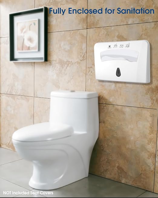Toilet Seat Cover Dispenser, Wall Mounted Toilet Seat Cover Disposable Paper - Image 9