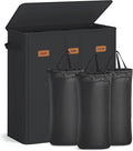 SONGMICS 42.2 Gallon Laundry Hamper, 3-Compartment Laundry Basket Sorter by SONGMICSbySONGMICSHOME