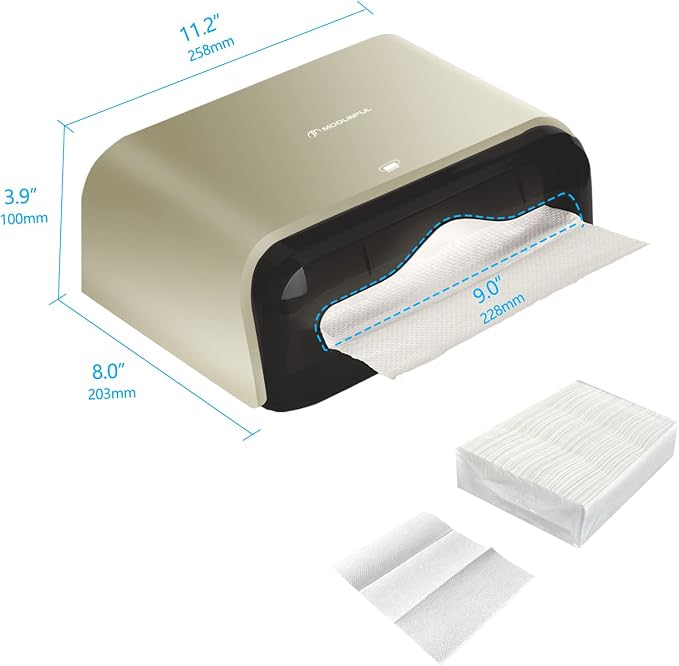 C-Fold Paper Towel Dispenser for Bathroom: Compact 200 Sheets Large Capacity - Image 5