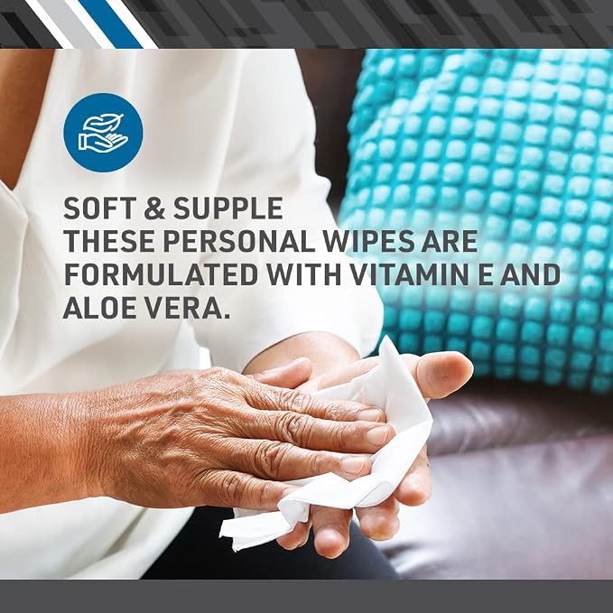 BodyMed Adult Disposable Incontinence Wipes, 48 Wipes/Pack - Image 2
