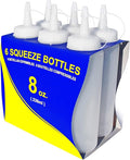 New Star Foodservice 26115 Squeeze Bottles, 8 oz by NewStarFoodservice