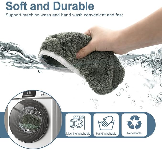 Reusable Microfiber Mop Pads Washable Wet Pads Compatible - Image 5