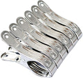 Large Heavy Duty Metal Clothespins 6 Packs Stainless Steel Clothespin, Big by Commoditydisplay