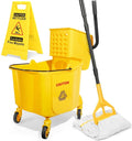 38 Qt Commercial Mop Bucket by EasyCleaningHappyLife