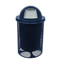 COATEDOUTDOORFURNITURE RDT-TXTDBL Heavy Duty 32 Gallon Round Trash Receptacle by CoatedOutdoorFurniture
