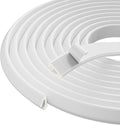 V Shape Foam Weather Stripping Door Frame Seal Strip 19.7FT White, Draft Stopper by KNEELISA