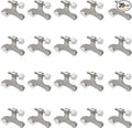 20 Pack Hinge Pin Brushed Nickel Door Stopper, Adjustable Heavy Duty Hinge Pin by SUNTAI