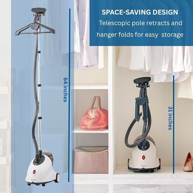 SALAV GS18 Full-Size Clothes Steamer - 1500W Power - Image 4