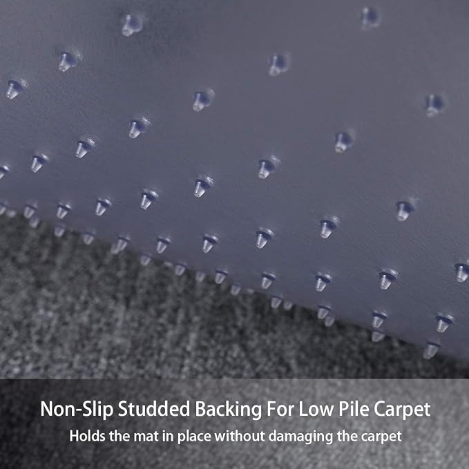 Large Chair Mat for Carpet, Easy Glide Plastic Carpet Floor Protector Mat for - Image 4