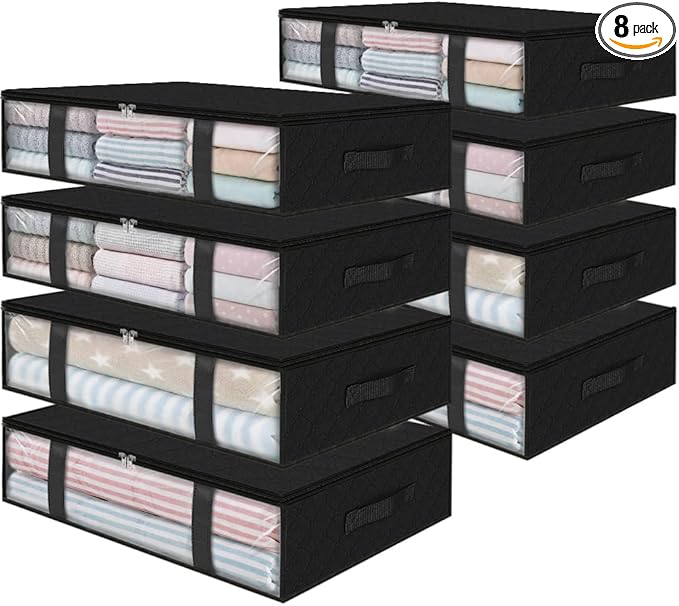 StorageRight Under Bed Storage Bins, Breathable Organizer by StorageRight