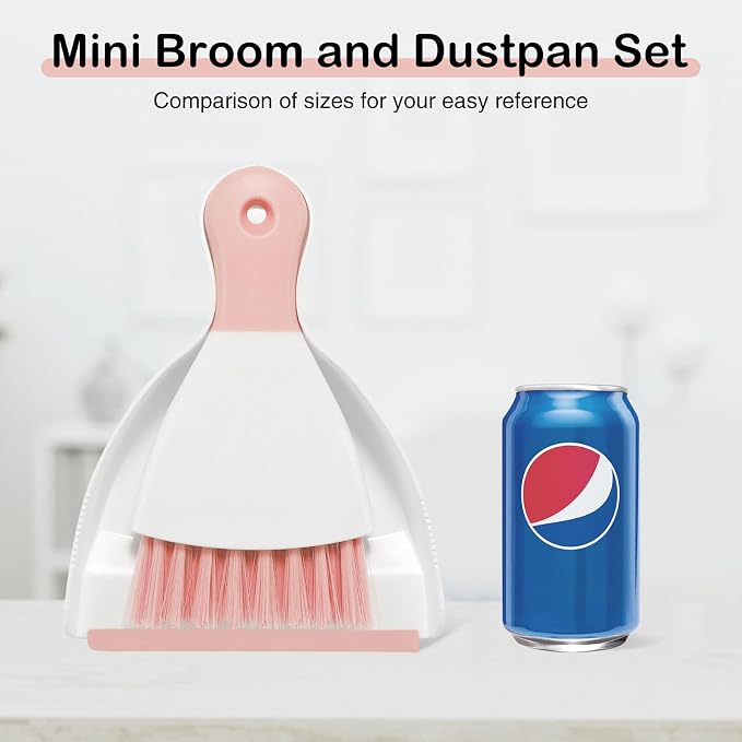 NACENA Mini Dustpan and Brush Set, Small Broom and Dustpan Set Dust Pan and - Image 7
