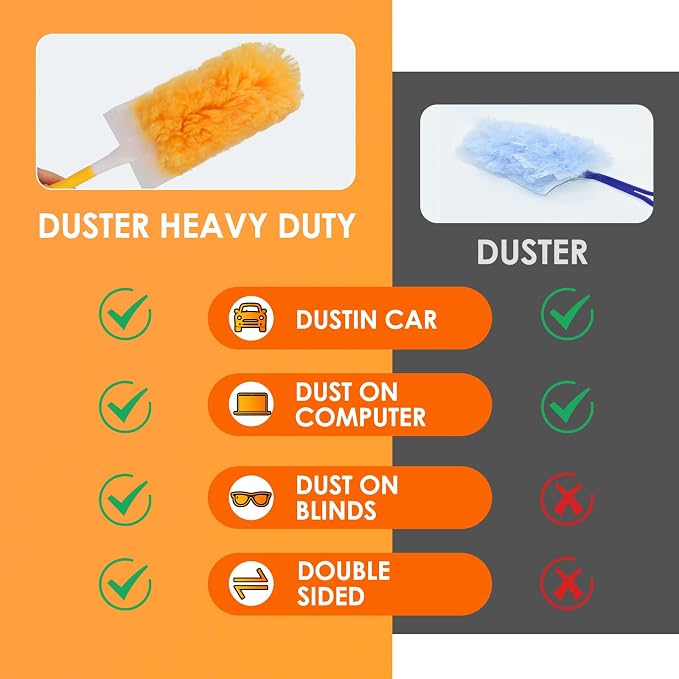 50 Count Duster Refills, Static Dust Removal Brush Disposable Replacement Head - Image 7